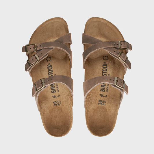 Birkenstock 1015931 Franca Tabacco Brown Oiled Leather Narrow