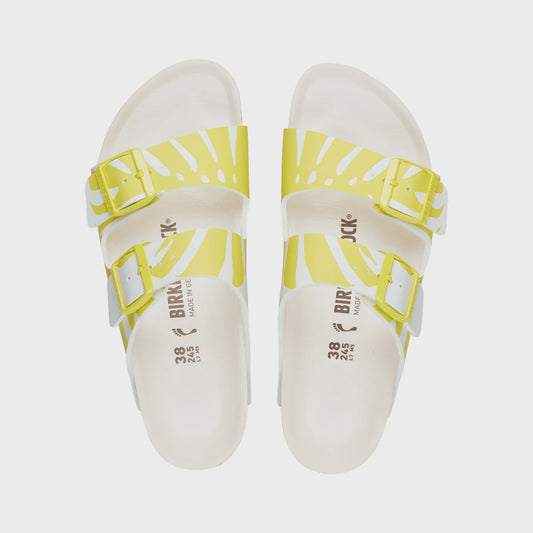 Birkenstock 1019204 Arizona Monstera White/Lime Sour BF Regular