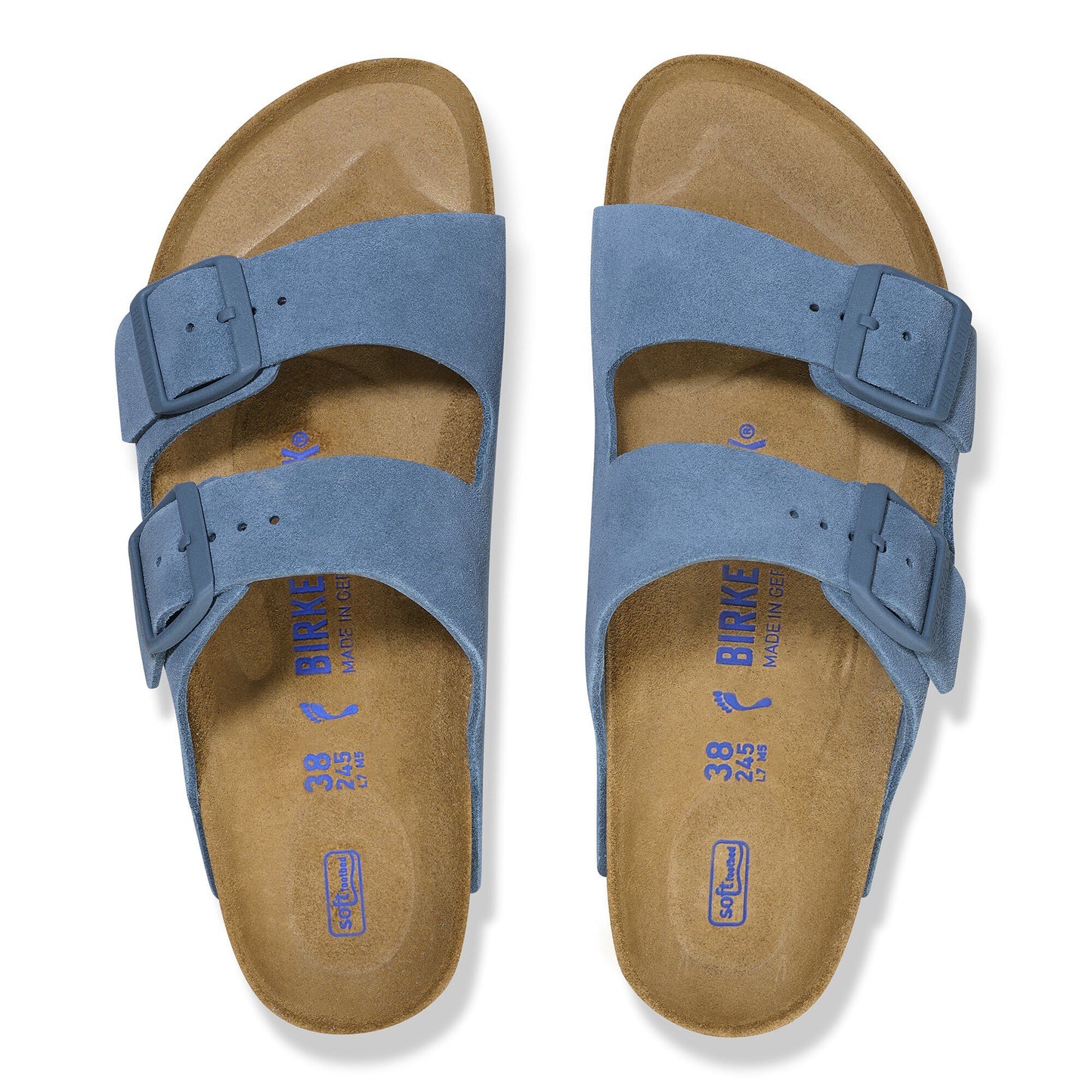 Birkenstock Arizona BS 1027660 Elemental Blue Suede Leather Regular