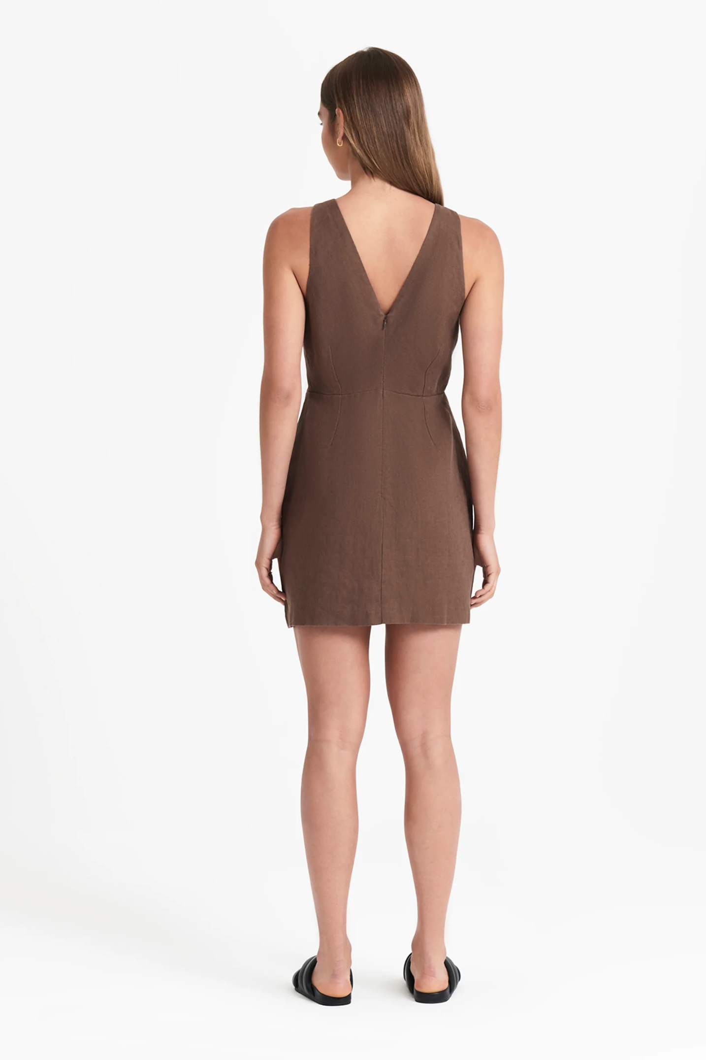 Nude Lucy Sima Linen Mini Dress