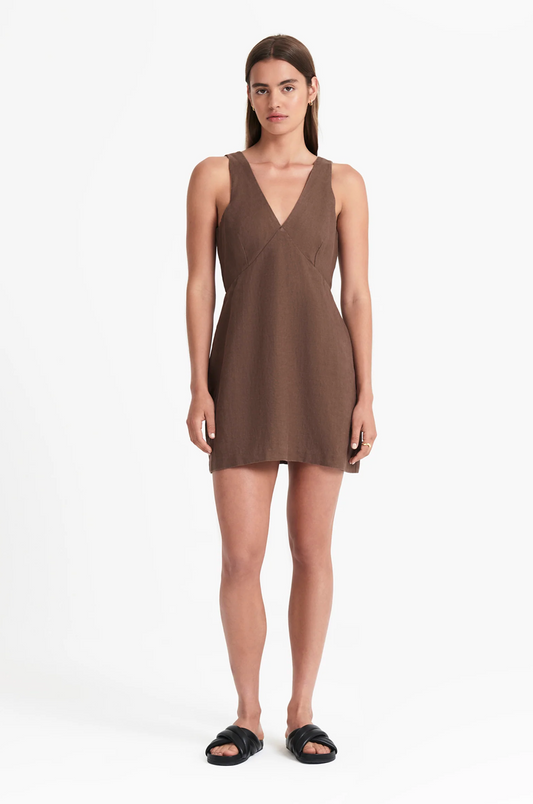 Nude Lucy Sima Linen Mini Dress