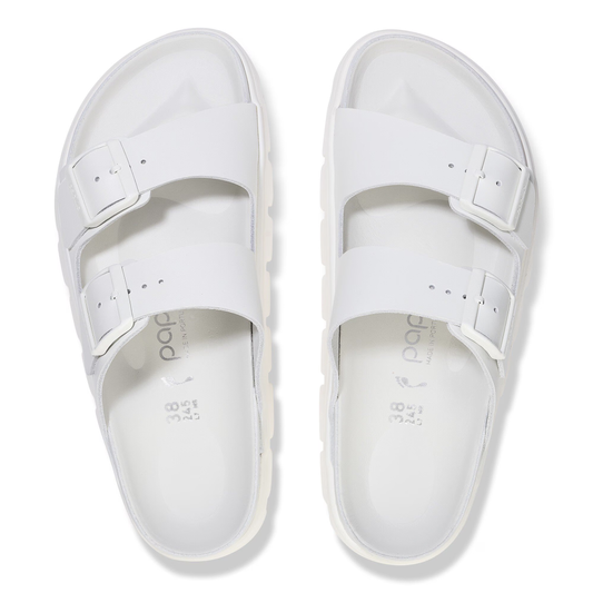 Birkenstock Papillio 1026912 Arizona Chunky Exquisite White Smooth Leather Narrow