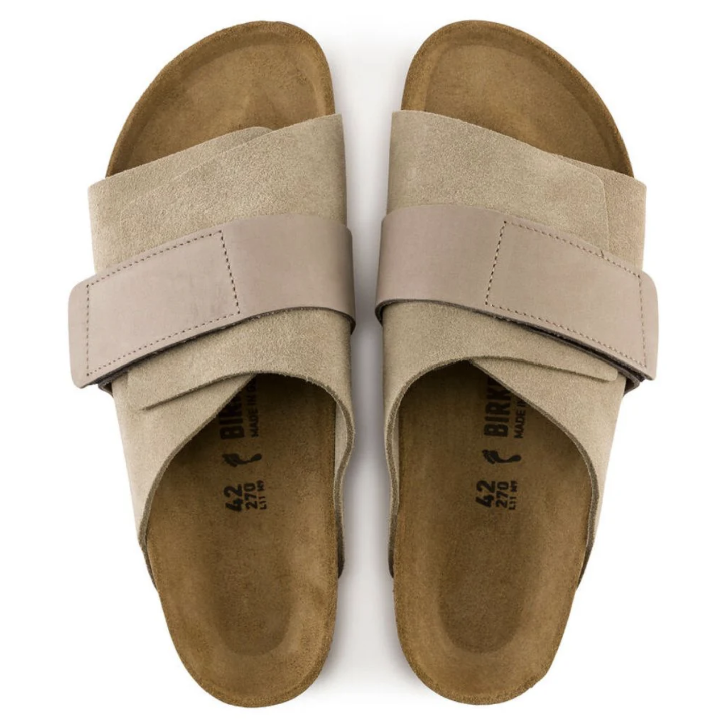 Birkenstock 1015572 Kyoto Taupe Suede/ Nubuck Leather Regular