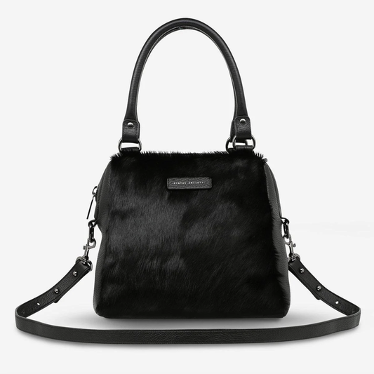 Status Anxiety Last Mountains Black Fur Bag