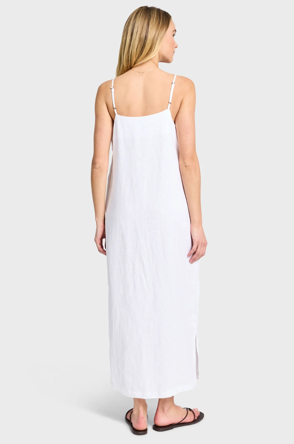 The Academy Brand Essential Linen Slip Dress