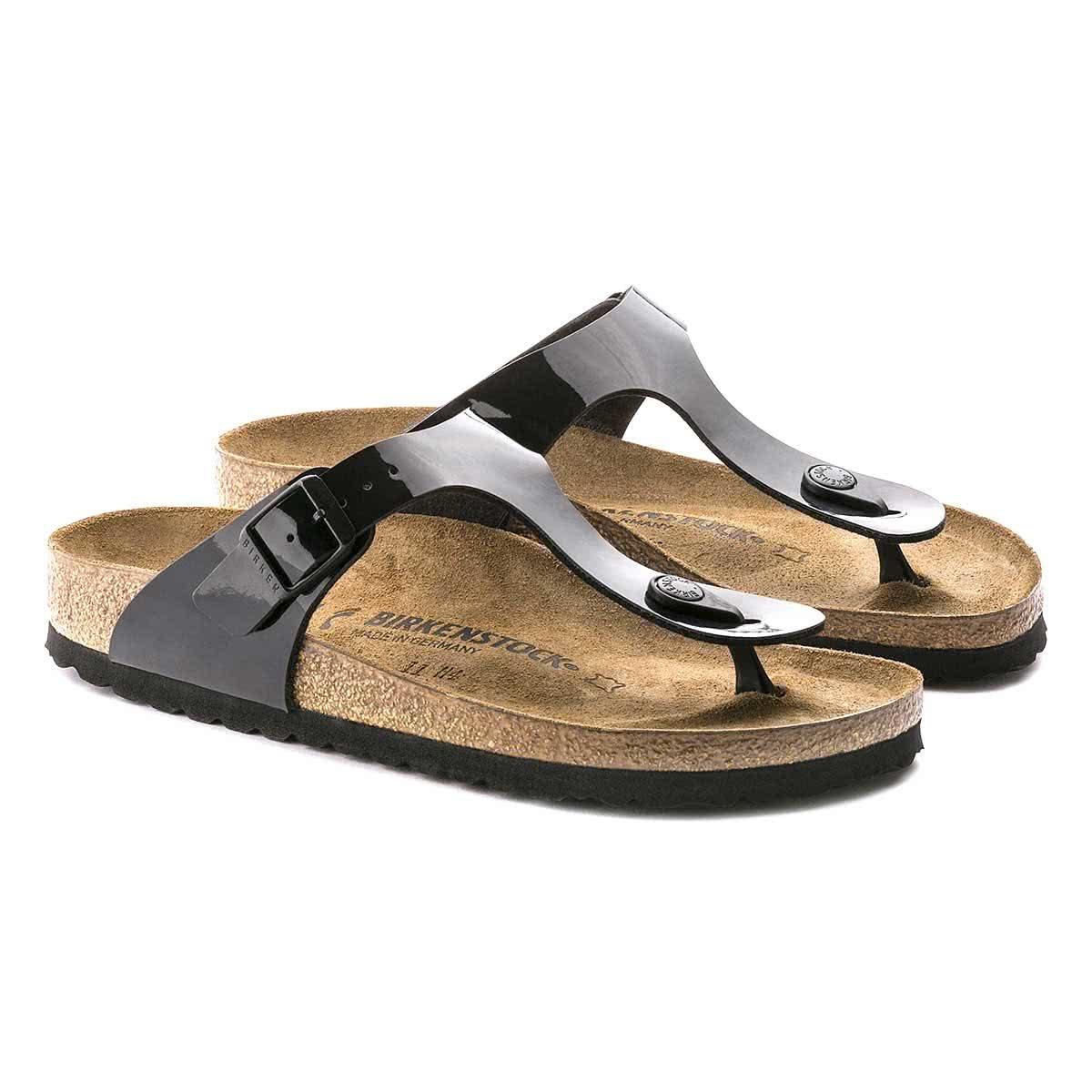 Birkenstock 0043663 Gizeh Black Patent Narrow