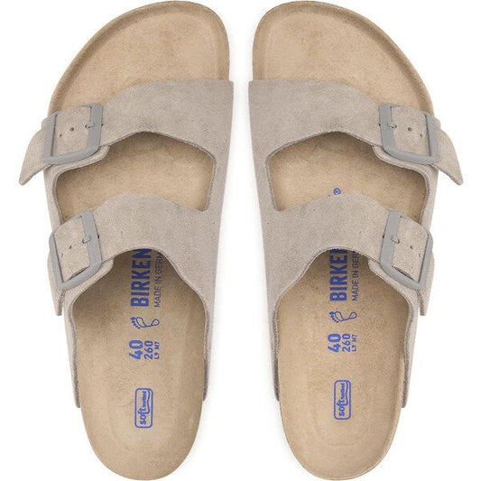 Birkenstock 1020507 Arizona SFB Stone Coin Suede Leather Regular